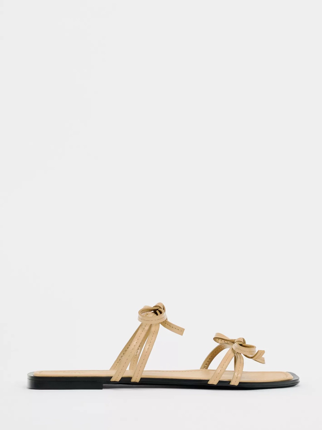 Zara Bow Trim Flat Sandals